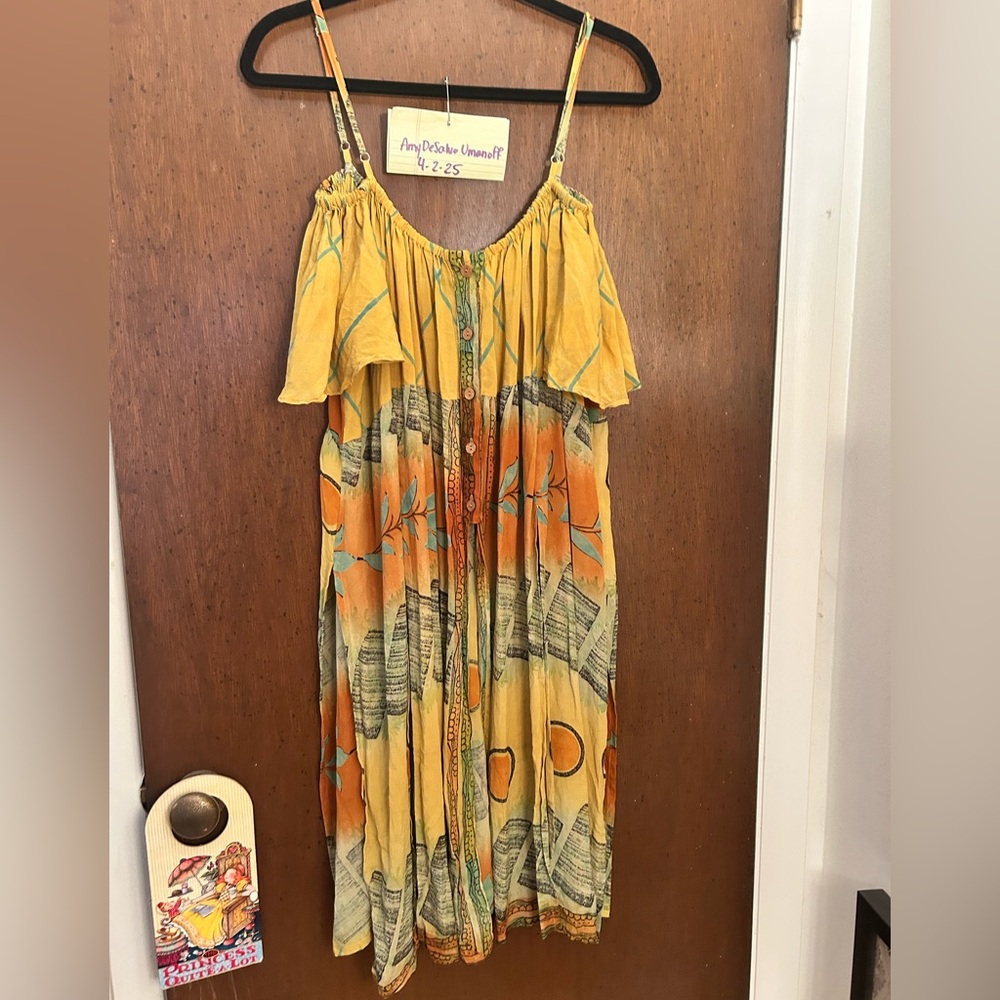 Bohemian Yellow and Orange Tunic
